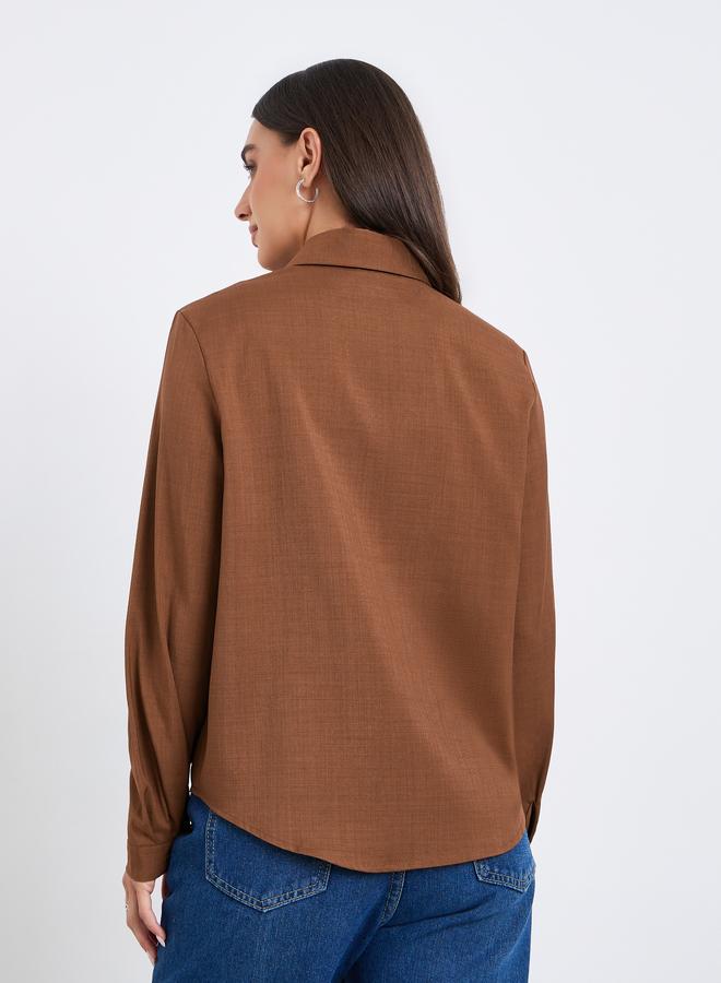 ستايلي بلوزة بقصة واسعة بأكمام طويلة - Image 5